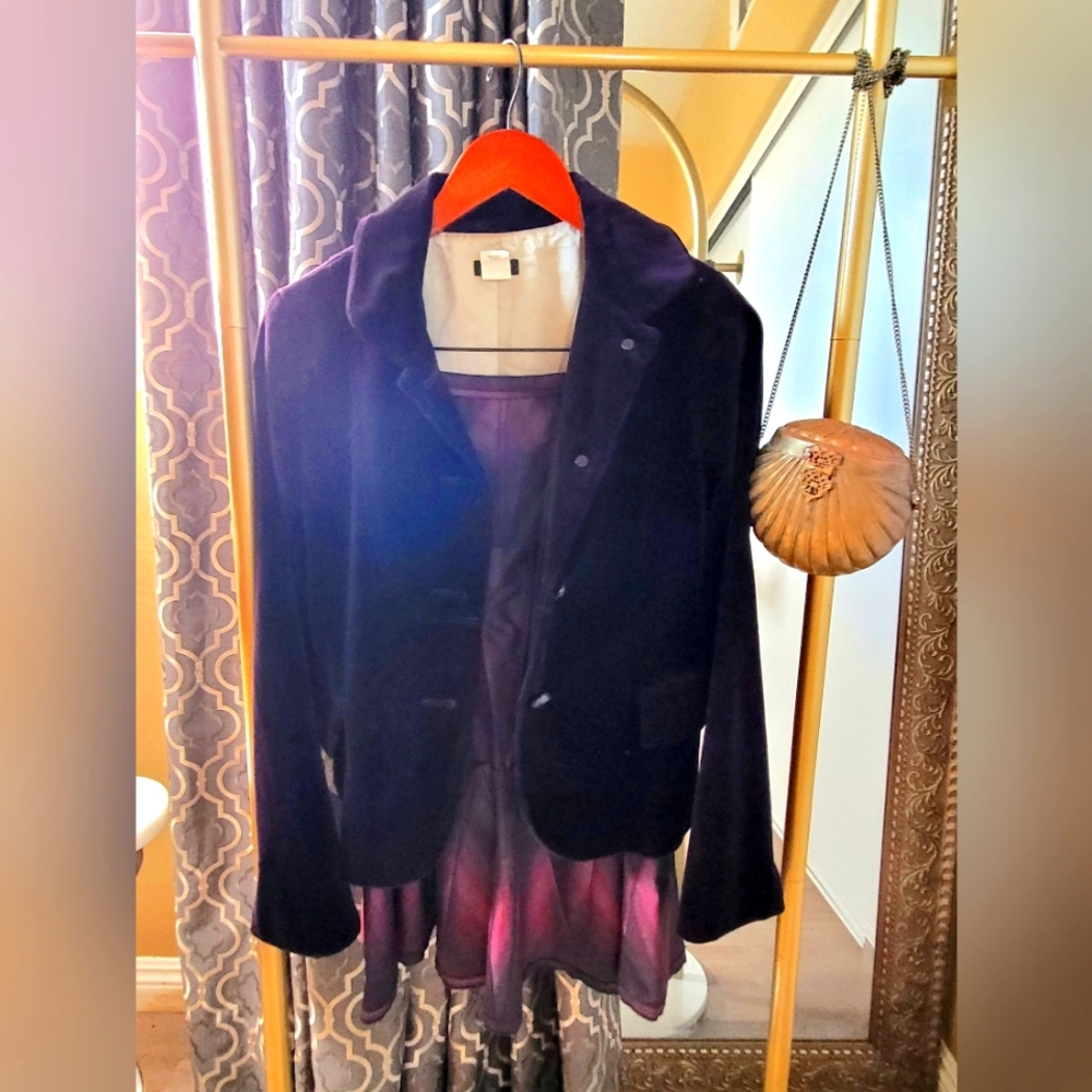 JCrew Velvet lady jacket